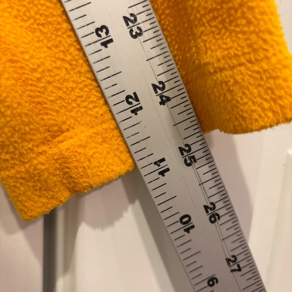 The North Face Mens Yellow 1/4 Zip Fleece Pullover Jacket Medium 8/12